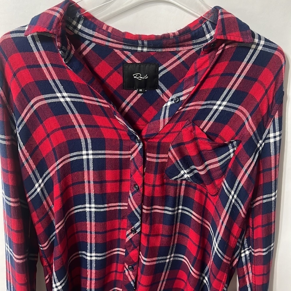 Rails Plaid Button Up Shirt Size XS - Picture 3 of 7
